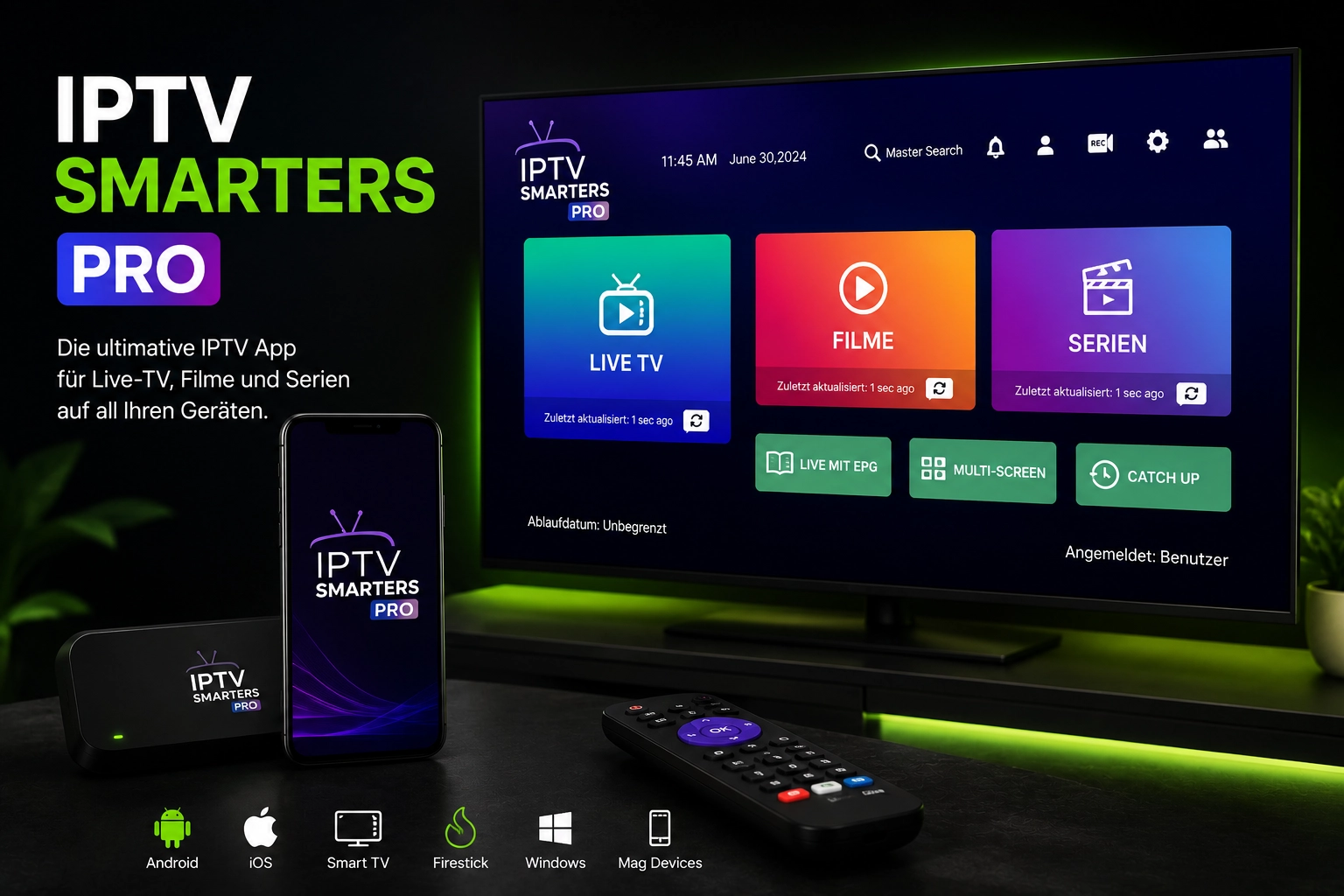 IPTV Smarters Pro App auf Smart TV – Live-TV Setup in Deutschland